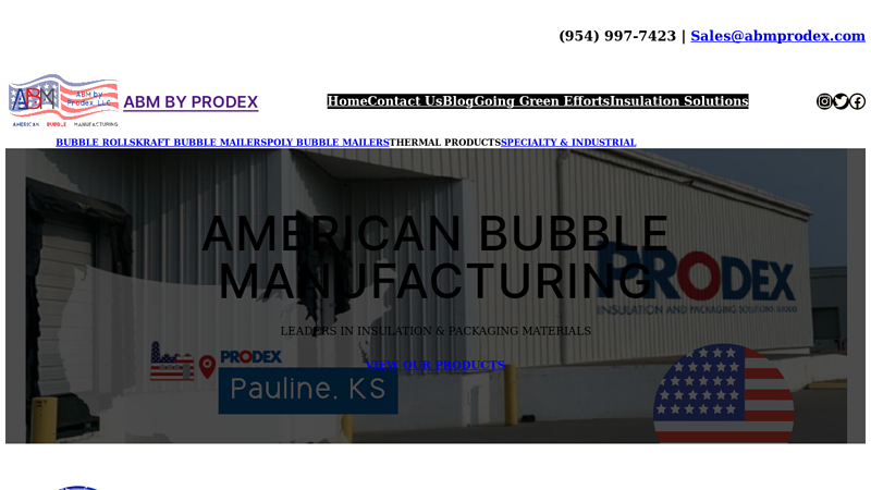 ABM by Prodex C American Bubble Manufacturer
