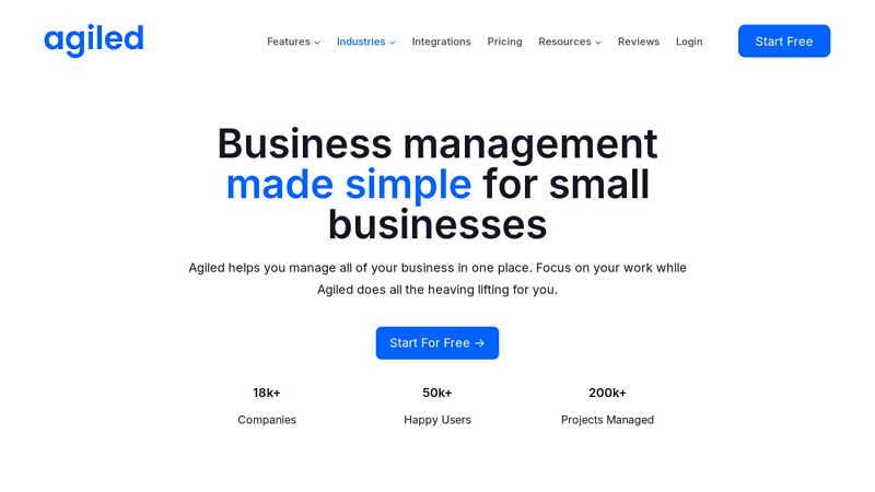 All In One Business Management Platform - Agiled.app
