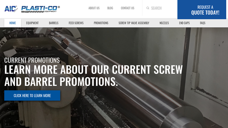 AIC Equipment & Plasti-Co? Components | Injection Molding