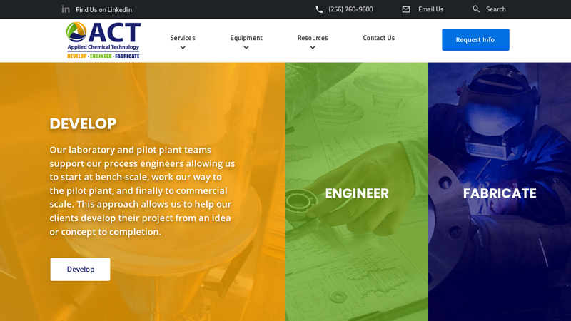 Develop - Engineer - Fabricate : Applied Chemical Technology, Inc.