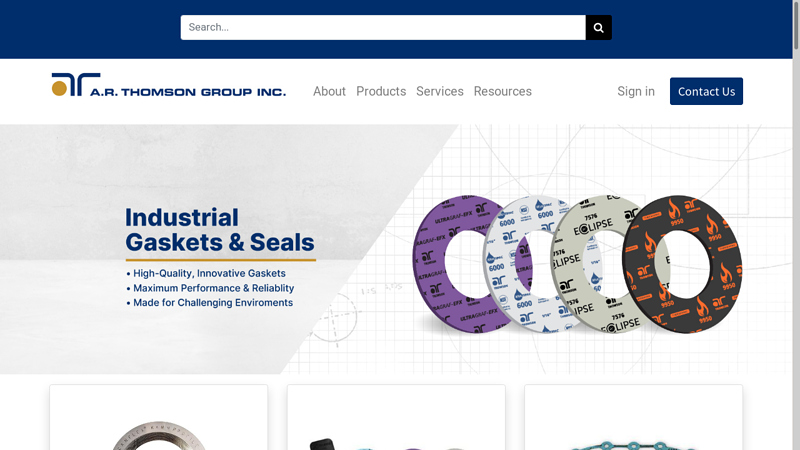 Gaskets, Mechanical Seals, Packing, Instrument Valves & Fittings