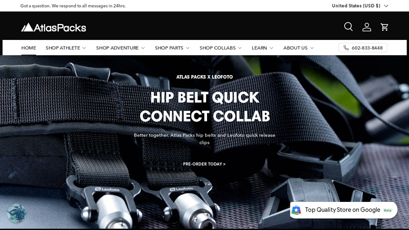 Atlas Packs | A camera bag company that builds packs to fit your specs C AtlasPacks