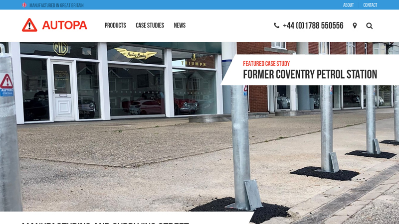AUTOPA Ltd - bollards, barriers, bike stands, bike racks, parking posts, hooped barriers, cycle shelters, cycle storage, automatic access arm barriers, automatic access arm bollards, perimeter barriers, parking bollards, security barriers, security bollards, stainless steel bollards, galvanised steel bollards, removable bollards, retractable bollards