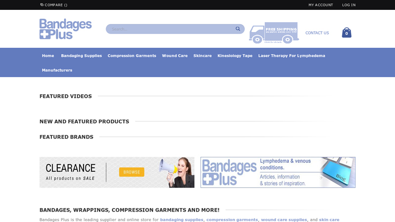 Bandages Plus | Lymphedema Garments, Wraps, Bandages, Padding