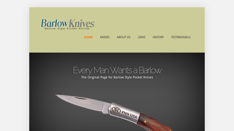 The Original Page for Barlow Style Pocket Knifes -