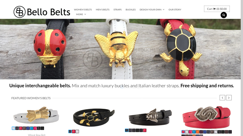 Bello Belts: Unique designer quality Italian leather belts made in NYC