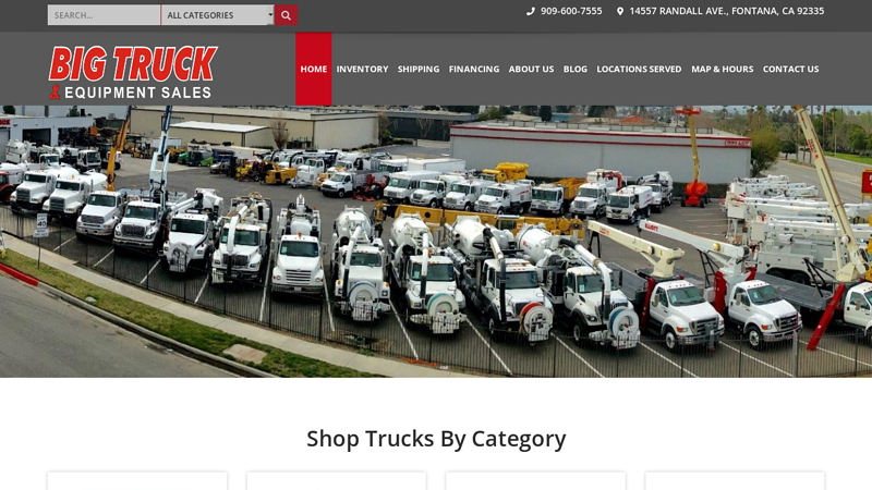 Big Truck Equipment: Bucket Trucks, Vacuum Trucks & Sweepers