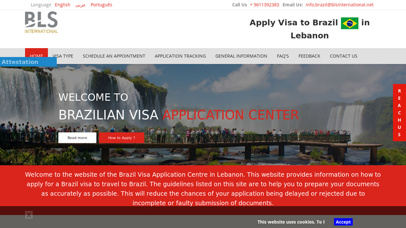 Welcome to the Official Website Brazil Visa in Lebanon