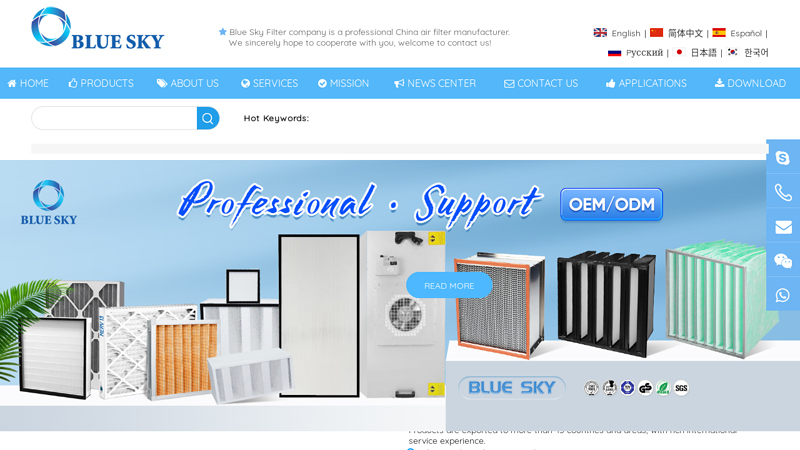 Air Filter Manufacturer, Filter Element, China Industrial Filters - Bluesky-filter