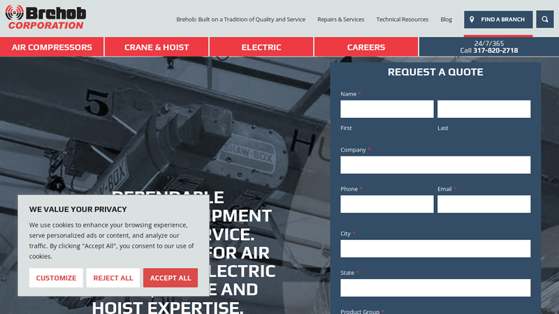 Equipment Sales, Repairs, & Maintenance | Brehob Corporation