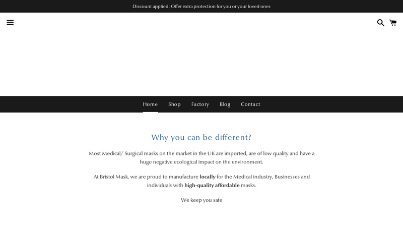 UK?????????????? Made Affordable Disposable Face Masks by Bristol Mask