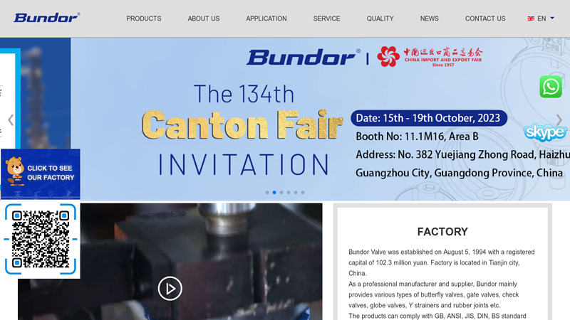 Bundor -Professional butterfly and gate valve supplier