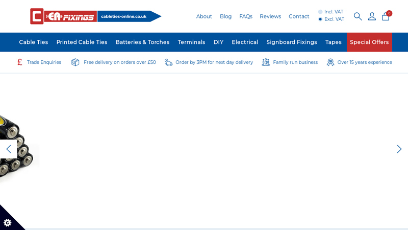 Cable Ties Online - The Fixing Specialists