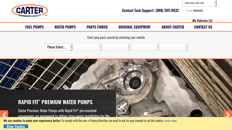 Carter Fuel Systems and Water Pumps - Engineered in the USA