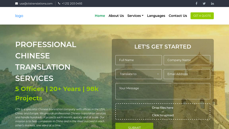 CTS Chinese Translation Services - Focusing Solely on Chinese