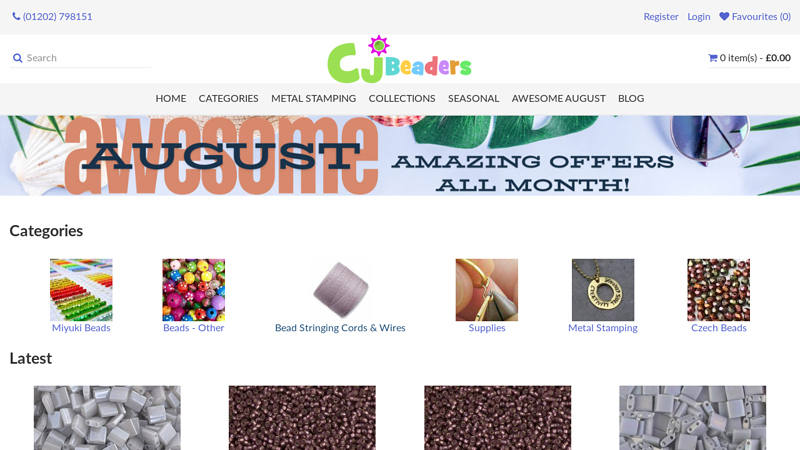 Online Bead Shop & Jewellery Making Supplies | CJ Beaders