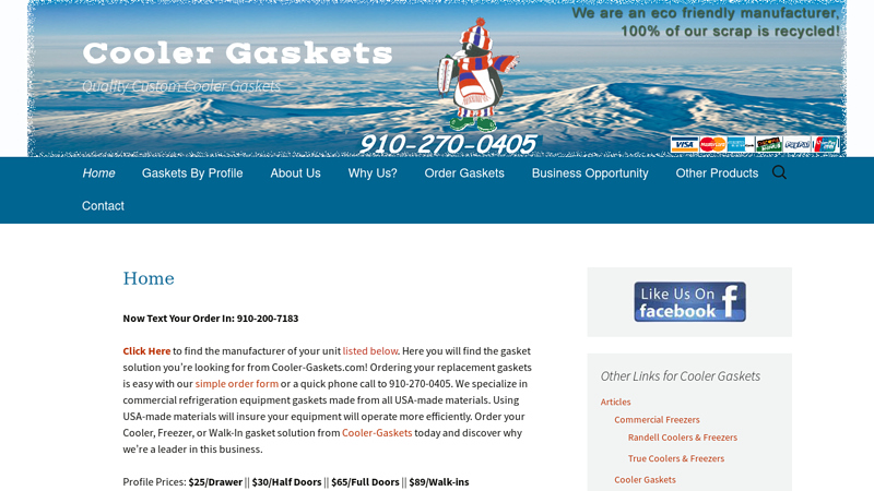 Refrigerator & Freezer Door Gaskets & Seals | Cooler-Gaskets
