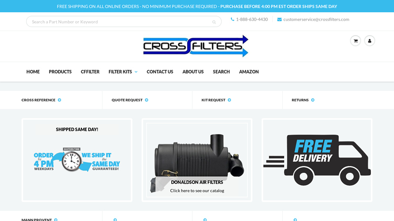 Crossfilters - The best filters for your machine at the best cost.