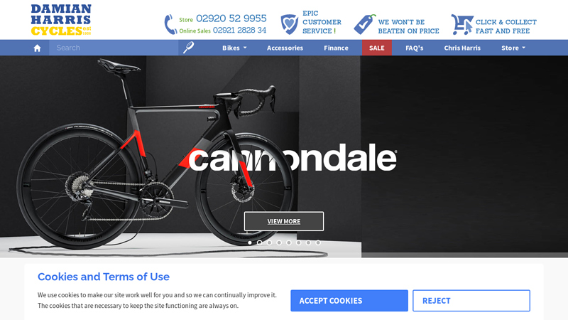 Electric Bike & Road Bike Specialist | E-Bike Shops Cardiff | Damian Harris Cycles UK