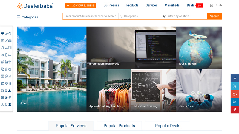 Dealerbaba - Indian Manufacturers, Suppliers, Exporters, B2B Business Directory