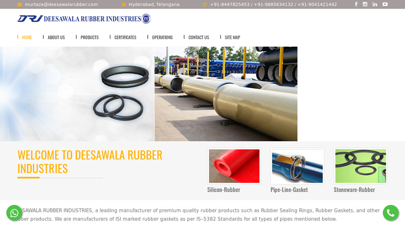 Best Rubber Product Manufacturers, Suppliers & Dealers in India | Deesawala