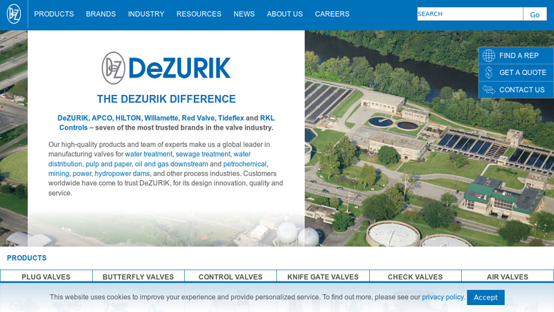 DeZURIK Valves for Municipal & Industrial Applications