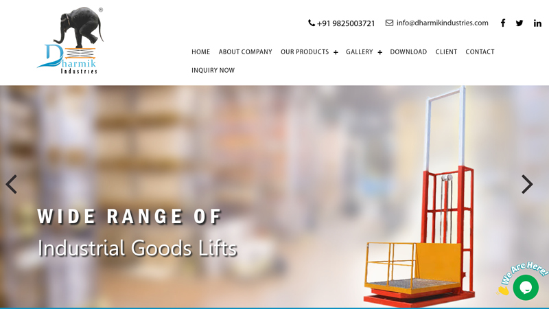 Dharmik Industries - Material Handling Equipment Manufacturer in Gujarat
