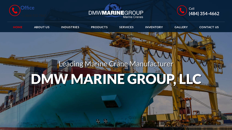 Marine Crane Manufacturer - DMW Marine Group - Chester Springs, PA