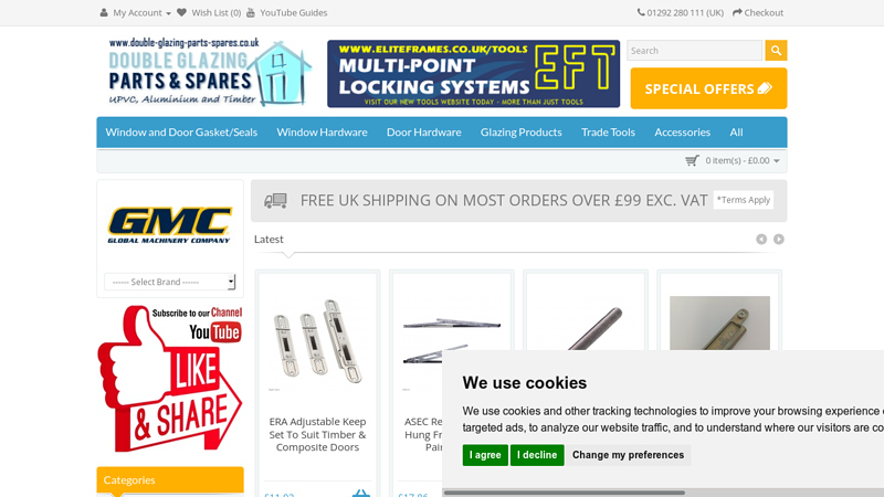 Double Glazing Parts and Spares
