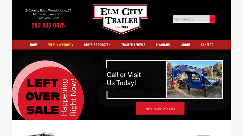 Trailers for sale in Connecticut, Parts & Service at Elm City Trailer