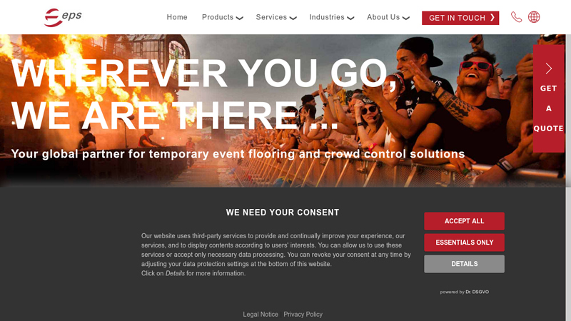 eps | Your global leader for event flooring & crowd control | eps .net