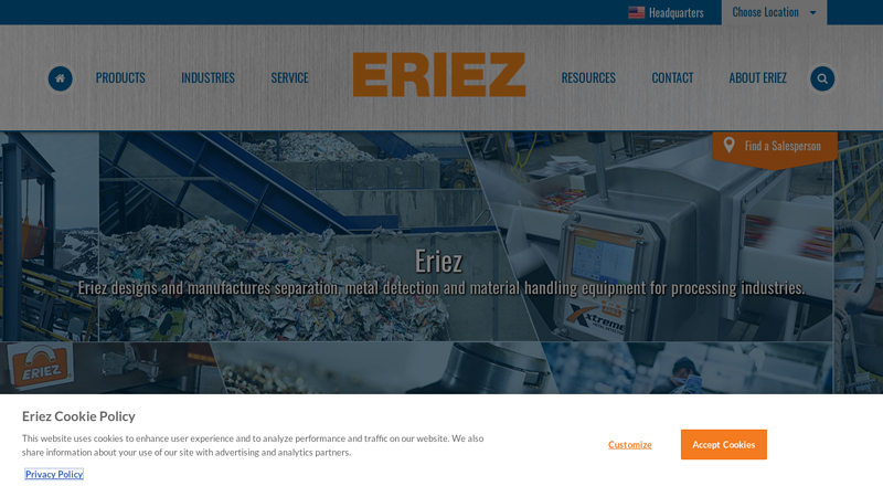 Eriez C Global Leader in Separation Technologies