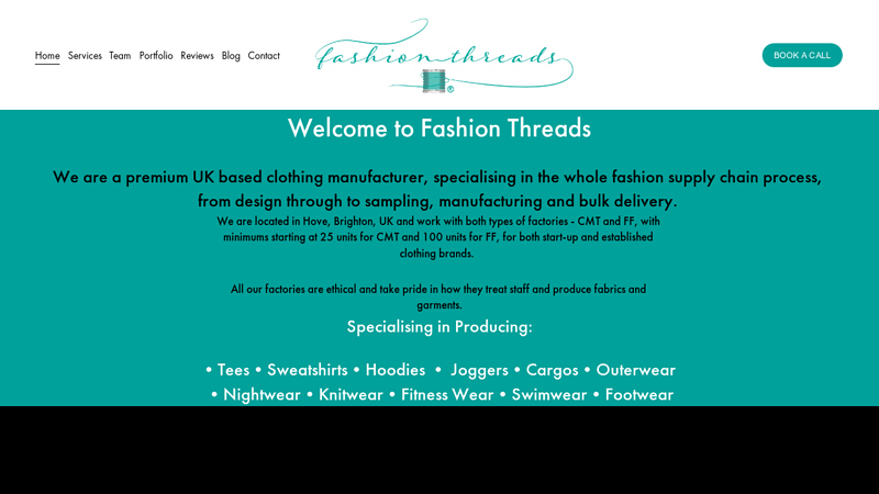 Clothing Manufacturer UK