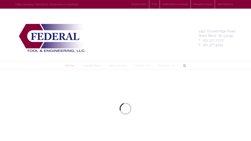 Stamping, Fabrication & Welding | Federal Tool West Bend, WI