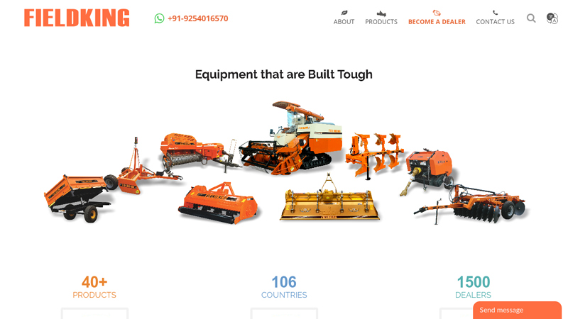 Agricultural Machinery, Agriculture Equipment | Farm Implements Manufacturers in India - Fieldking