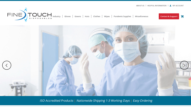 Finetouch Disposables: Gloves, Masks, Gowns | Order Online | NZ