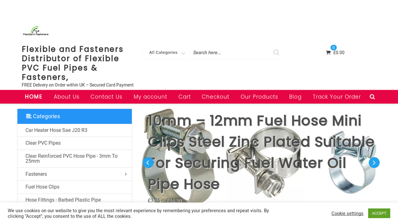 Flexible Clear PVC, Rubber, Nylon Pipes and Fasteners