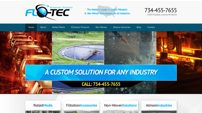 Flo-Tec Industries - Filter Media Experts - Leaders in Non-Woven Technologies - Filter Media