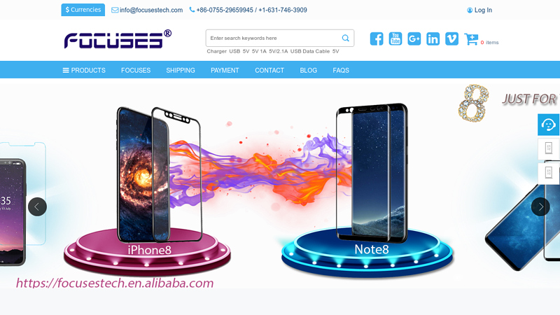 Wholesale USB Data Cable,Phone Charger,Tempered Glass Screen Protector - Shenzhen Focuses Technology Co., Ltd