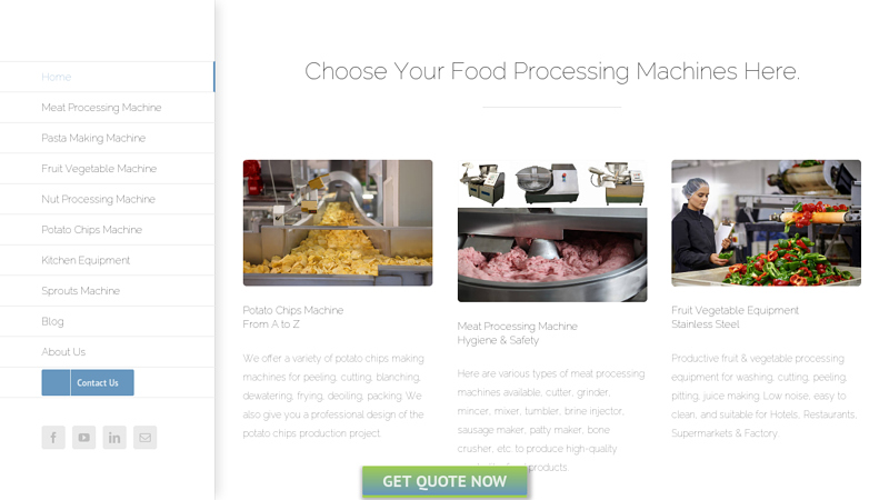 Premium Quality Food Processing Machines Supplied by Reliable Supplier