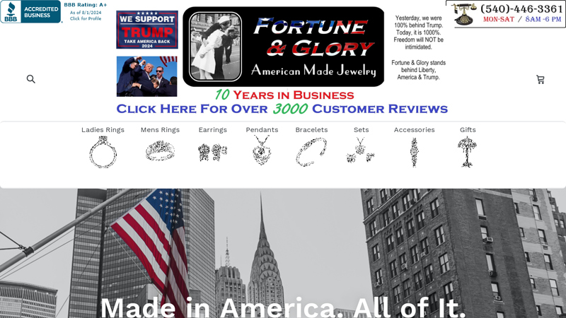 Fortune And Glory - Made in USA Gifts