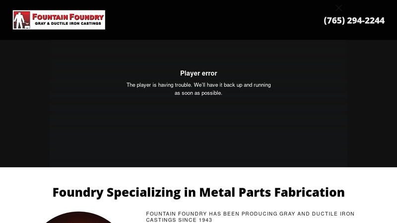 Casting Factory for Iron Components | Fountain Foundry