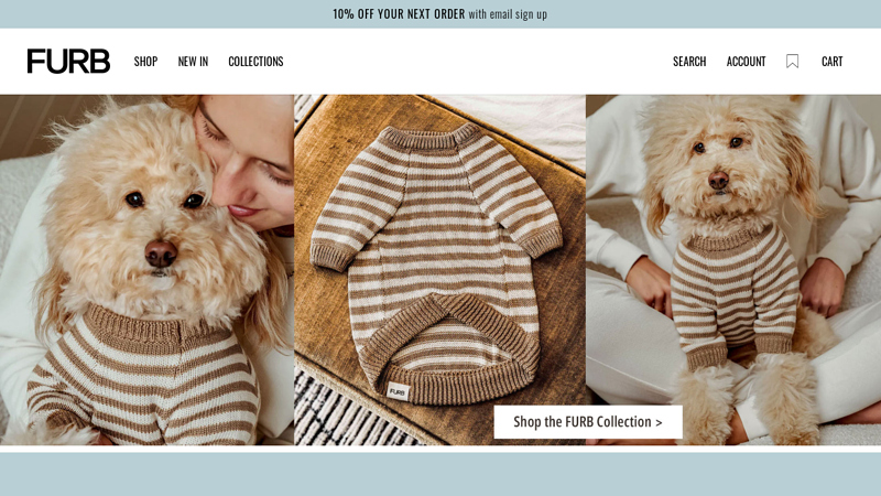 Dog Apparel, Pet Beds and Modern Pet Products | FURB