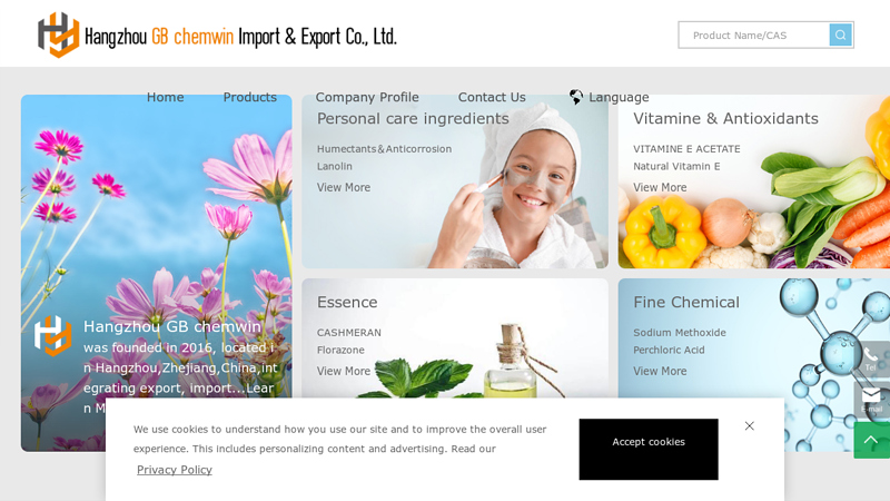 Hangzhou GB Chemwin Import & Export Co., Ltd.--GB Chemwin | Hangzhou GB Chemwin