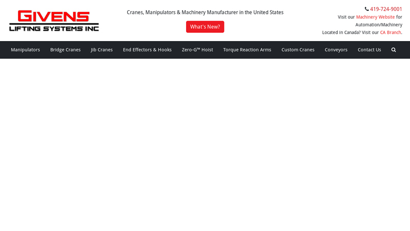 Home | Givens Lifting Systems Inc.