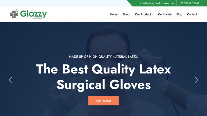 Glozzy Healthcare - Surgical Gloves Manufacturer & Exporter
