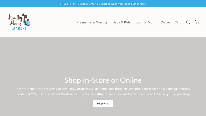 Healthy Moms Market | Toronto Baby Store