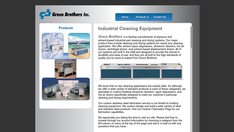 Ultrasonic Cleaners, Vapor Degreasers, Hot Air Dryers