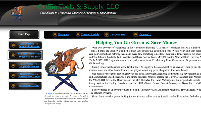 Griffin Tools, Automotive Motorcycle Truck Equipment,Home Page