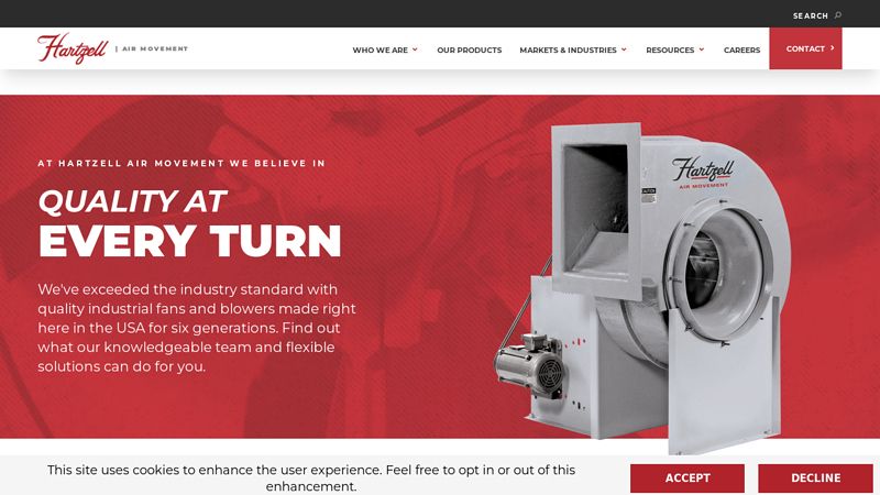 Industrial Fans & Blowers - Hartzell Air Movement